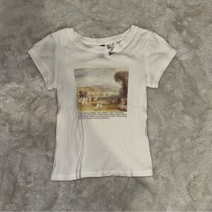 White The British Museum baby tee
